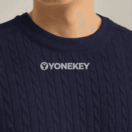 Erkekler üçin ýyly örme sviter, gündelik stil, boýundan geýilýän