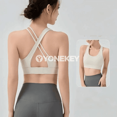 Zenanlar üçin çalt gurýan sport bra — ýoga, fitnes we pilates üçin