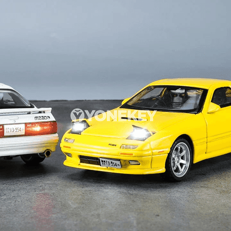 1:32 Mazda RX-7 metal model awtoulag, sesli we ýagtylykly