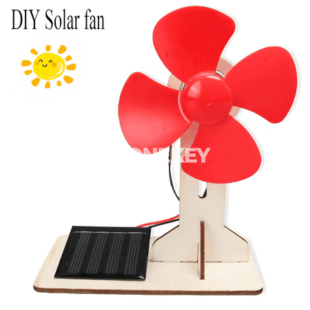 Güneş energiýaly fan, DIY 3D agaç gurluşyk modeli, bilim beriji oýnawaç