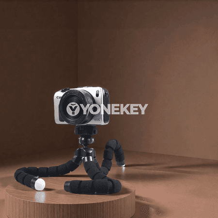 Çeýe üçaýakly telefon saklaýjy, minikamera üçin ýeňil stend