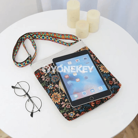 Zenanlar üçin nagyşly nylon egin sumkasy, uly göwrümli gündelik model