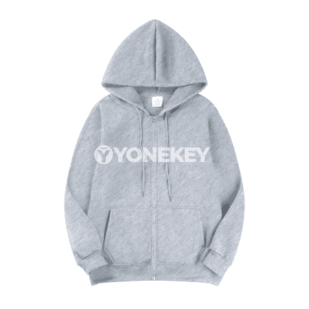 Erkekler üçin ýyly fleece zipli hudi, gündelik rahat model