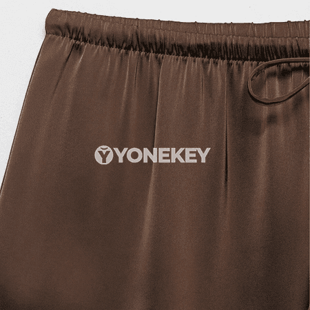 Zenanlar üçin dantelli ýokary belli tomusky şortik, rahat we moda