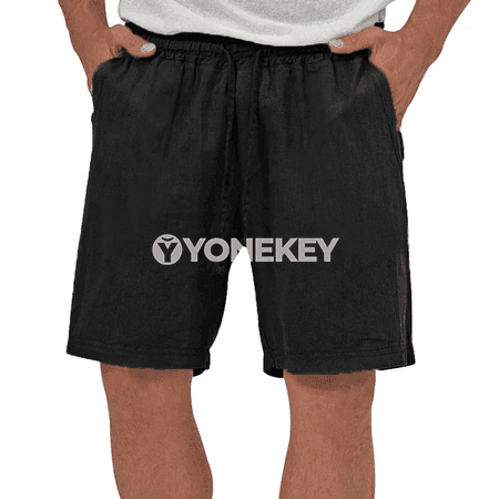 Erkekler üçin ýeňil zygyr-çalymdaş şortik, tomuslyk rahat model
