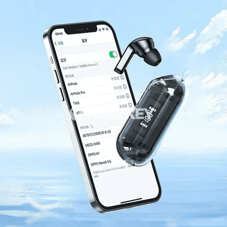Bluetooth 5.3 simsiz TWS nauşnik, TM20, mikrofonly, su geçirmeýän