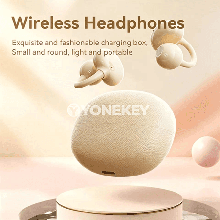 Bluetooth simsiz klip nauşnikleri, HiFi stereo, ýeňil we amatly