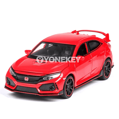 Honda Civic Type R 1:32 metal model awtoulagy, ses we ýagtylykly