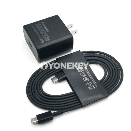 Samsung 45W çalt zarýad beriji adapter, US plug, Type-C kabelli