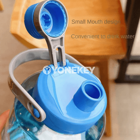 1500/2000 ml uly göwrümli sport suw çüýşesi, tutawaçly