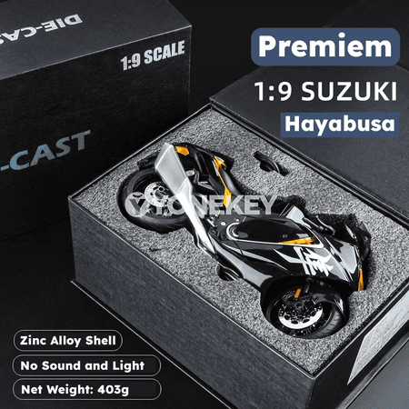 1:9 motosikl modeli, metal diecast, kolleksiýa we sowgat üçin