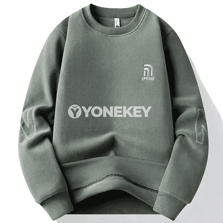 Erkekler üçin ýyly fleesli hoodie, gyşky casual pulower