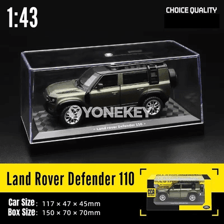 Land Rover Defender 110 1:43 metal modeli, çekilýän oýnawaç awtoulag