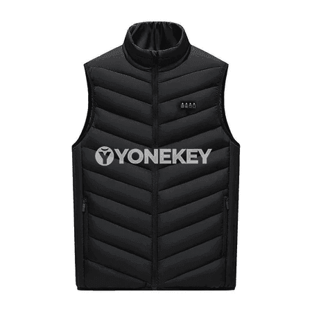 Erkekler üçin USB ýyladylýan ýyly ýeňsiz jaket, gyş üçin