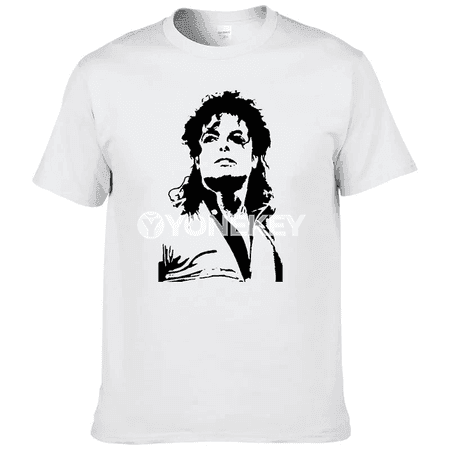 Tomus Michael Jackson erkek futbolkasy, çaply, gysga ýeň