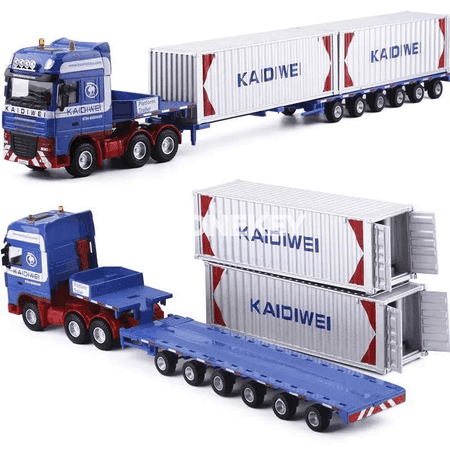 1:50 metal tow truck platform trailer modeli, çagalar üçin