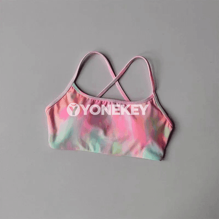 Zenanlar üçin ýürekli fitnes bra, arka kesimli sport top, ýoga üçin