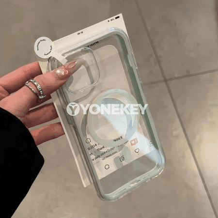 iPhone üçin açyk magsafe kılıf, magnitli, ýeňil we goragly