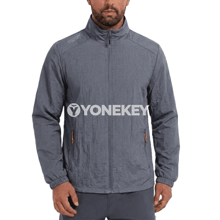 Erkekler üçin ýeňil sport UV goragly ýazky jaket