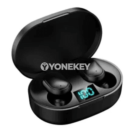 TWS E6S Bluetooth gulaklyklary, mikrofonly, simsiz, gürültini azaltýar