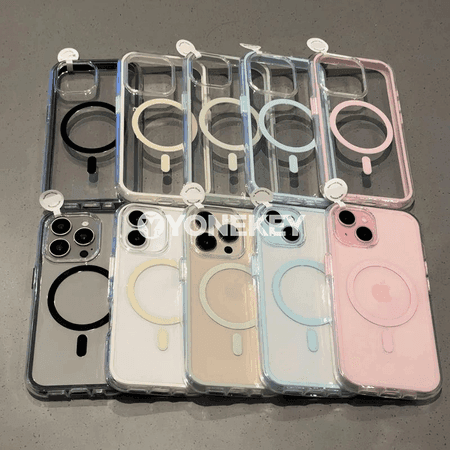 iPhone üçin açyk magsafe kılıf, magnitli, ýeňil we goragly