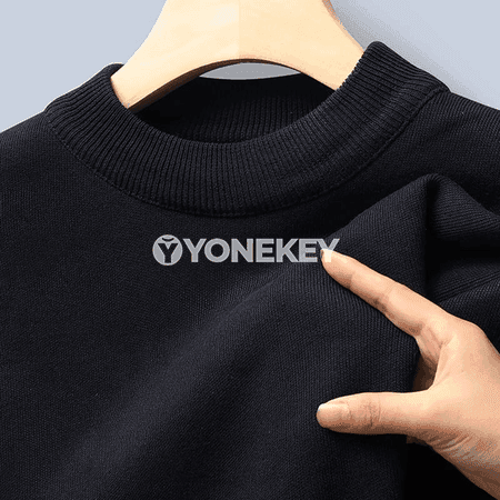 Erkekler üçin ýyly fleece switer, uzyn ýeňli, gündelik we ofis üçin