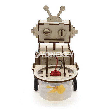 Çagalar üçin DIY arassalaýjy robot tejribe toplumy