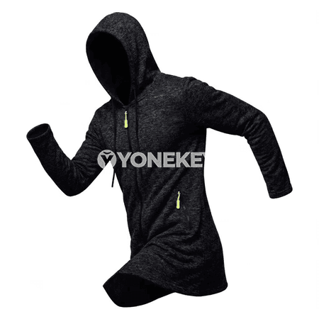Erkekler üçin ýyly kapüşonly fermuarly fleece hudi penjek