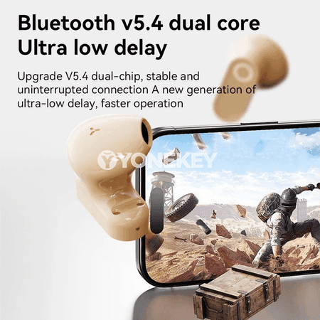 Simsiz Bluetooth in-ear nauşnikler, mikrofonly, ýokary ses hili