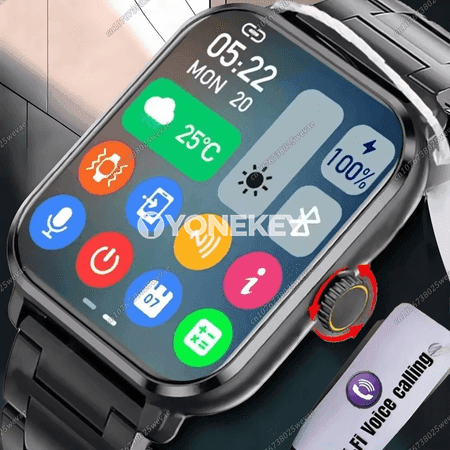 2.01 dýuýmlyk ekranly akylly sagat, sport we fitnes üçin, Bluetooth jaňly