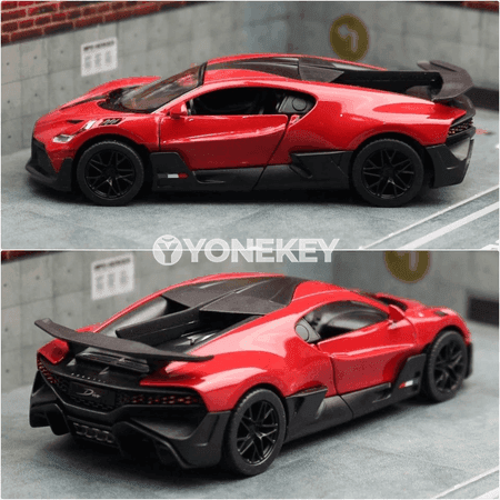 KiNSMART Bugatti Divo 1:38 metal model awtoulag, kolleksiýa üçin