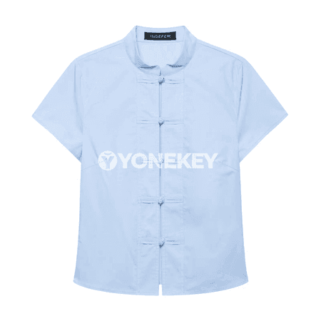 Zenanlar üçin ýeňil ýazlyk slim fit düwünli bluzka