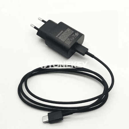 Samsung 25W PD çalt zarýad beriji adapter, Type-C kabel bilen