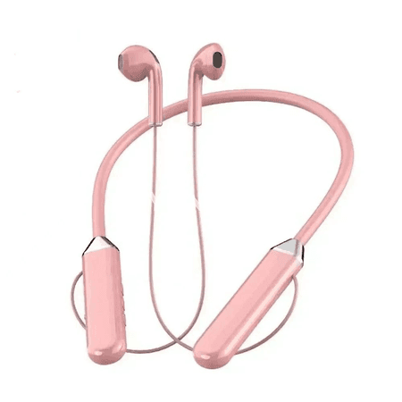 Neckband TWS simsiz Bluetooth nauşnikler, sport üçin, mikrofonly