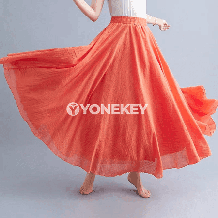 Zenanlar üçin uzyn ýubka, ýeňil köýnekli vintage stil