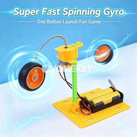 Çagalar üçin ylmy tejribe we DIY giroskop toplumy