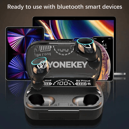 M30 TWS Bluetooth 5.3 simsiz nauşnik, LED ekran, mikrofonly