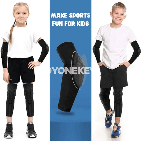 Çagalar üçin sport dyz we tirsek goraglary, höwürtge gurluşly, 1 sany