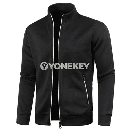 Erkekler üçin ýyly fermuarly sport penjek, ýeňil we döwrebap