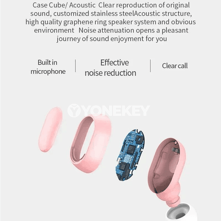 DAMORE E7S simsiz Bluetooth nauşnik, mikrofonly, LED displeýli
