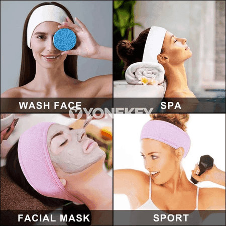 Saç we ýüz üçin giň baş bandasy, ýumşak spa aksessuary