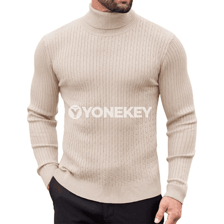 Erkekler üçin ýyly boz boýunly switer, slim görnüşli