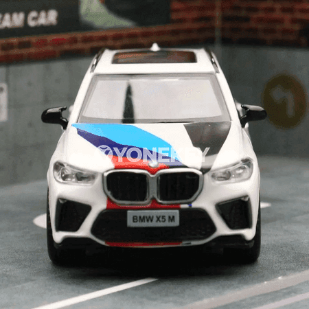 BMW X5 M metal model awtoulag, 1:43, çagalar üçin