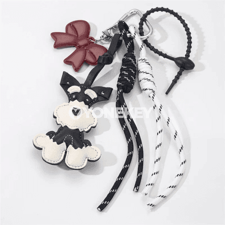 Ajaýyp haýwan şekilli PU deri açarlik asylgy, sumka bezegi