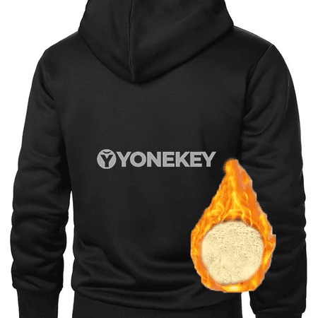Erkekler üçin gyş ýumşak fleece zipli kapýuşonly kurtka