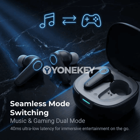 Bluetooth simsiz oýun nauşnikleri, TWS, mikrafonly, HiFi sesli