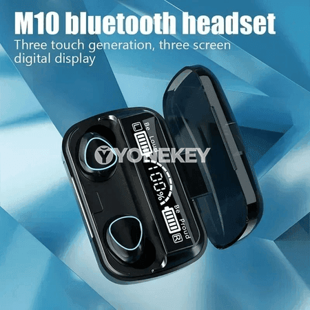 CHUBAN M10 Bluetooth nauşnik, LED displeýli, mikrofonly, simsiz