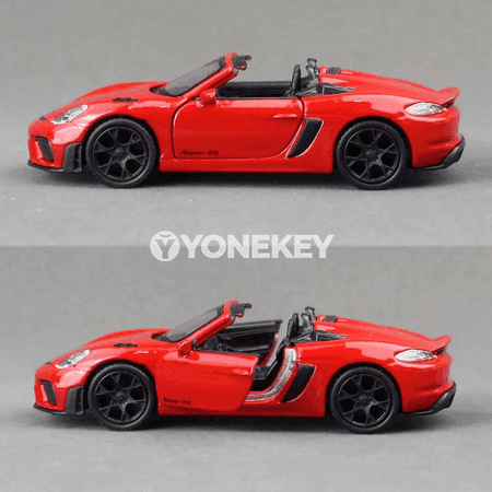 Porsche 718 Spyder 1:36 metal model awtoulagy