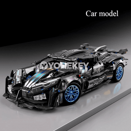 1:14 gurluşyk blokly sport maşyny, uzakdan dolandyrylýan DIY model