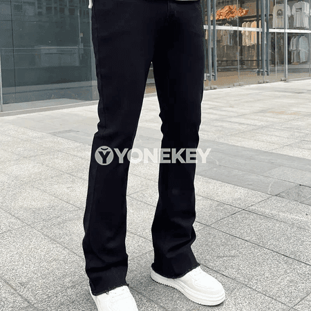 Erkekler üçin gök dar kesimli jeans jalbar